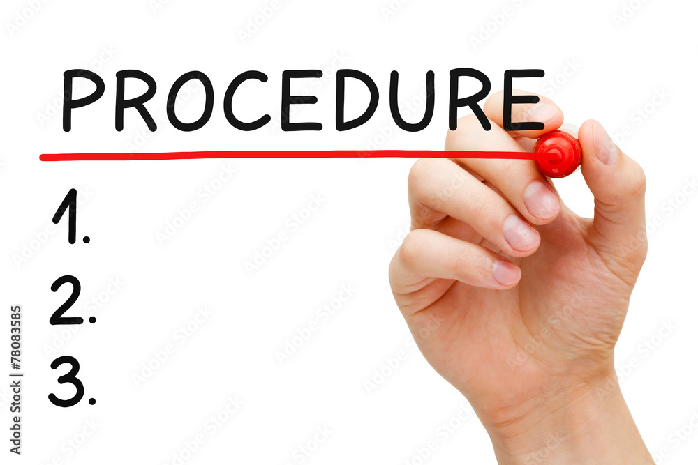 Procedure List Stock Photo | Adobe Stock