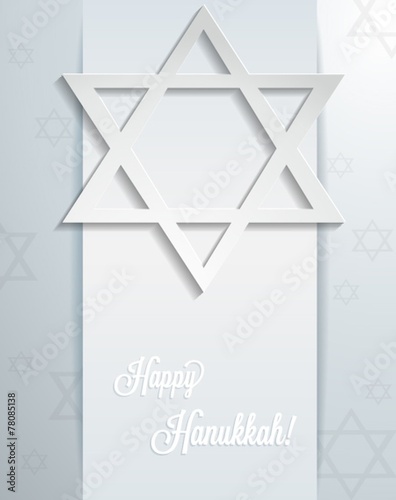 Abstract Happy Hanukkah card. Vector eps10.
