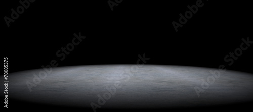 Cement floor background and spot light.Between darkness