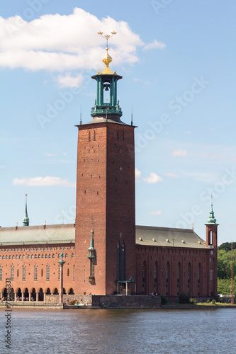 church tower against