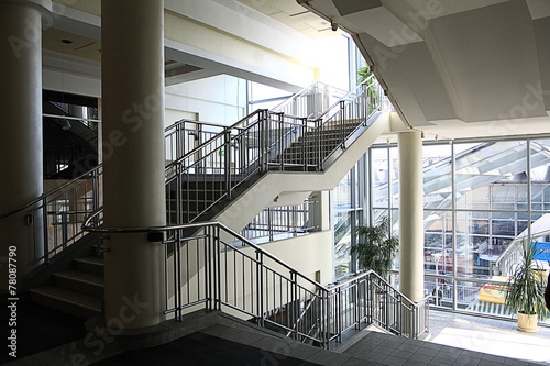 Stairs, stairs in a modern building