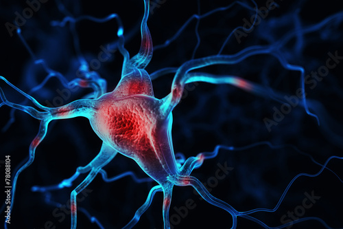 Neurons abstract background