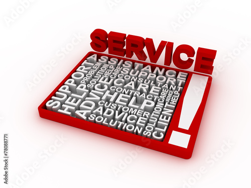 Service concept words