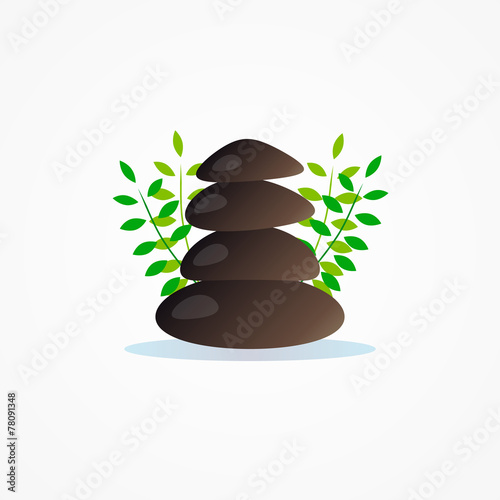 Logo stone for yoga company