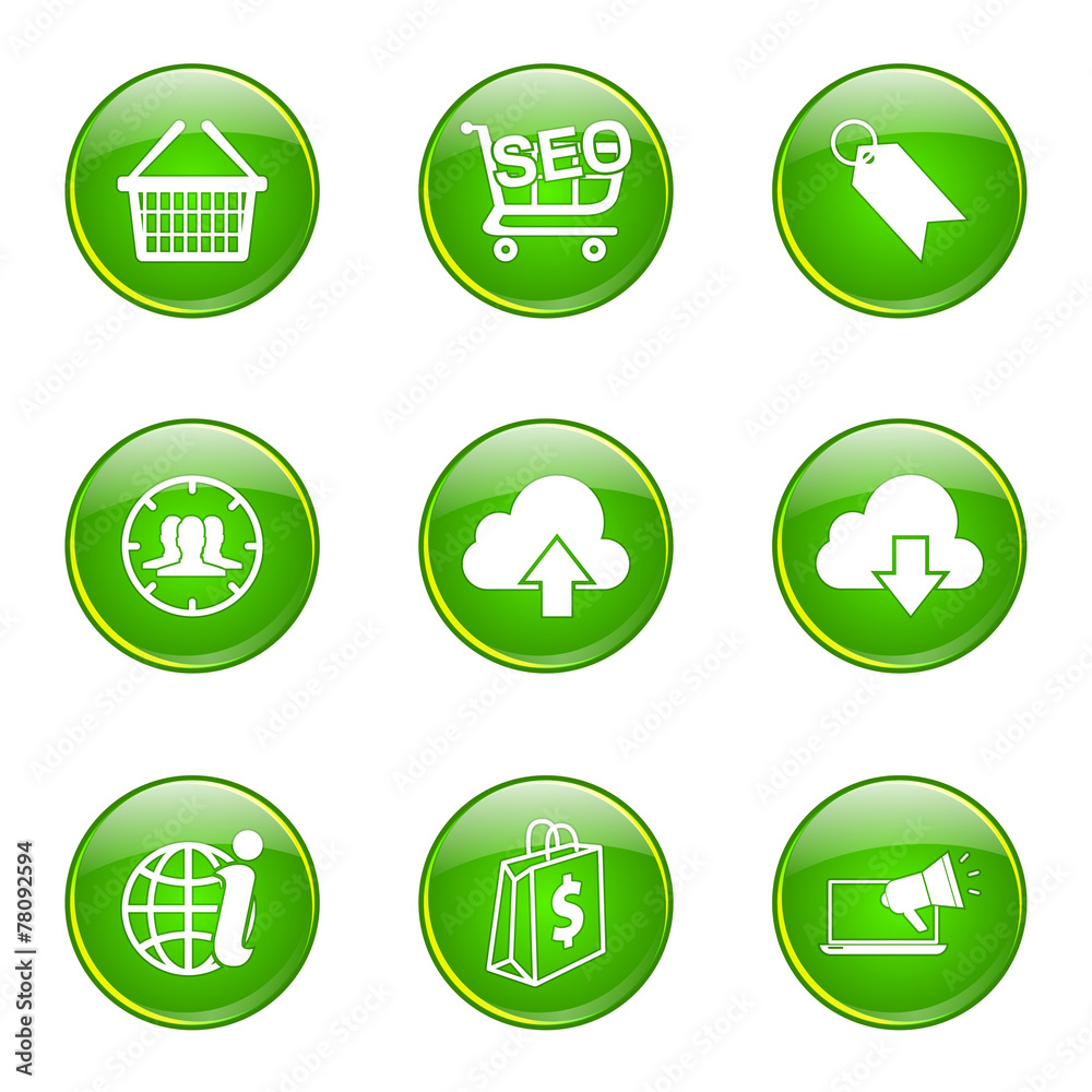 SEO Internet Sign Green Vector Button Icon Design Set 7 SEO Internet Sign Green Vector Button Icon Design Set 7