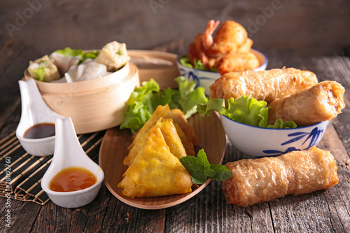 assortment of asian cuisine