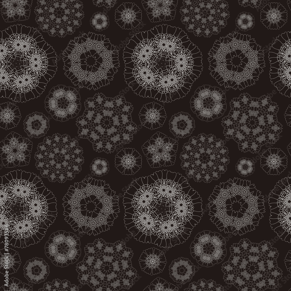 elegant geometric floral seamless pattern elegant geometric floral seamless pattern