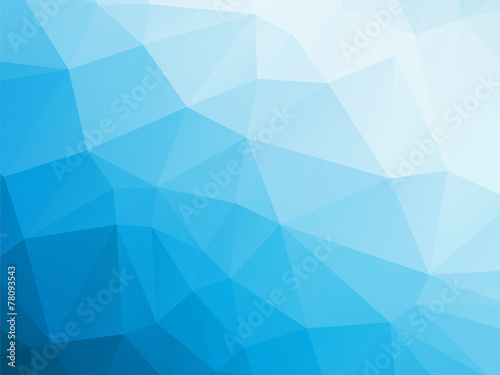 abstract triangular blue white winter background