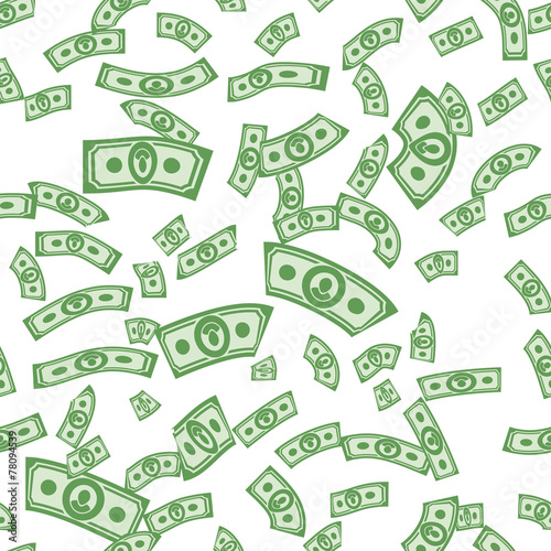 Money patterns seamless, money background from dollars