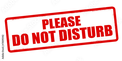 Do not disturb
