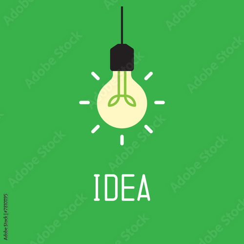 Bulb with idea concept