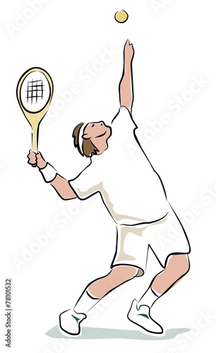 sketchy tennis player
