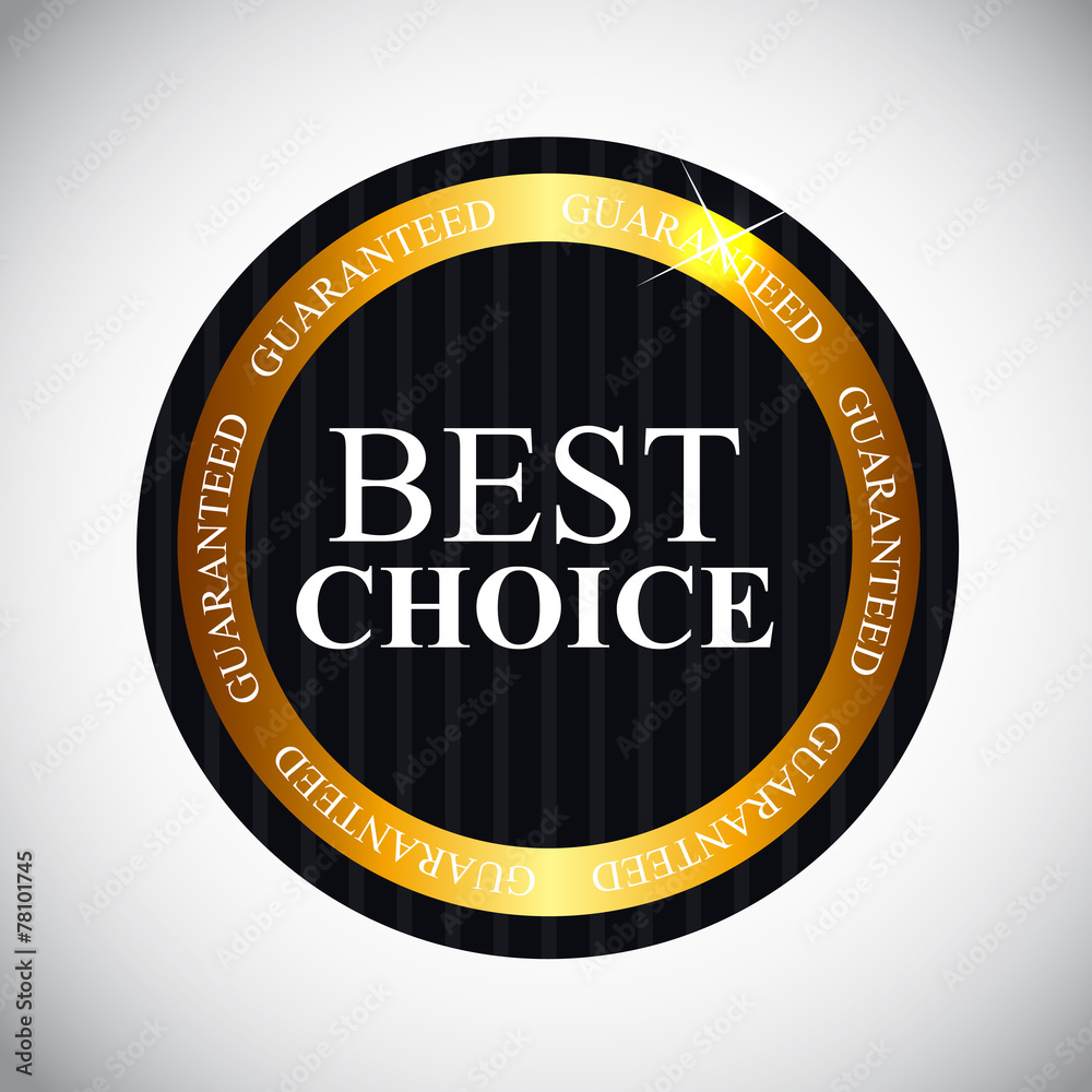 Best Choice Label with Ribbon Vector Illustration Best Choice Label with Ribbon Vector Illustration
