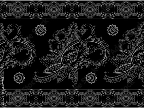 Seamless paisley pattern