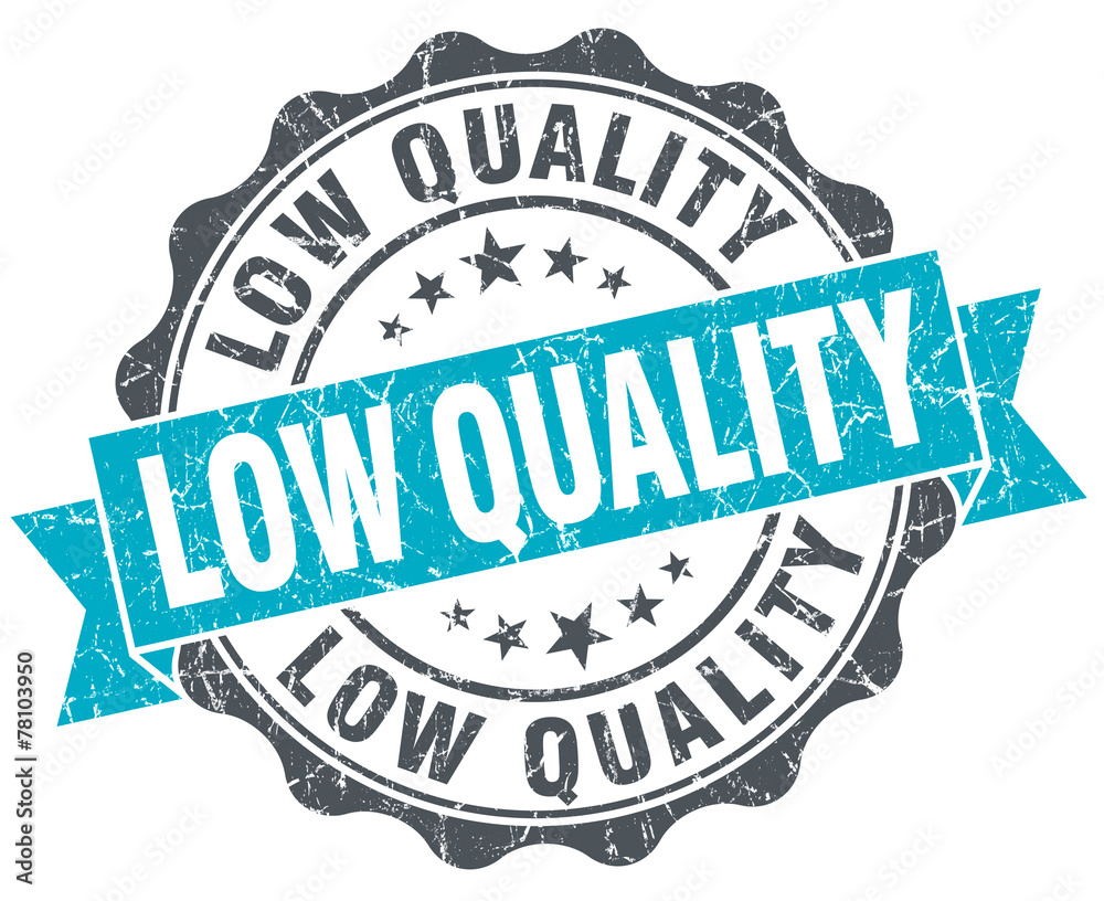 Obraz premium low quality vintage turquoise seal isolated on white