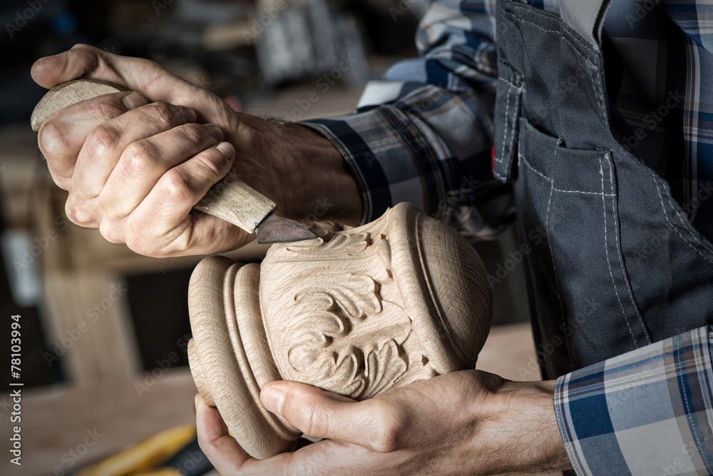 Carpenter at work