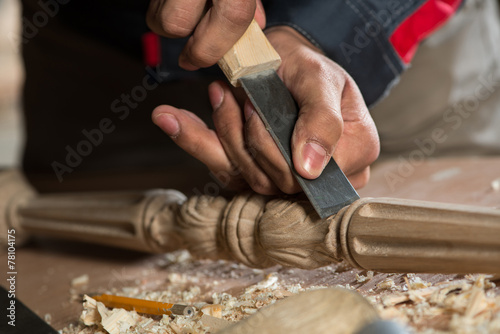 Carpenter at work