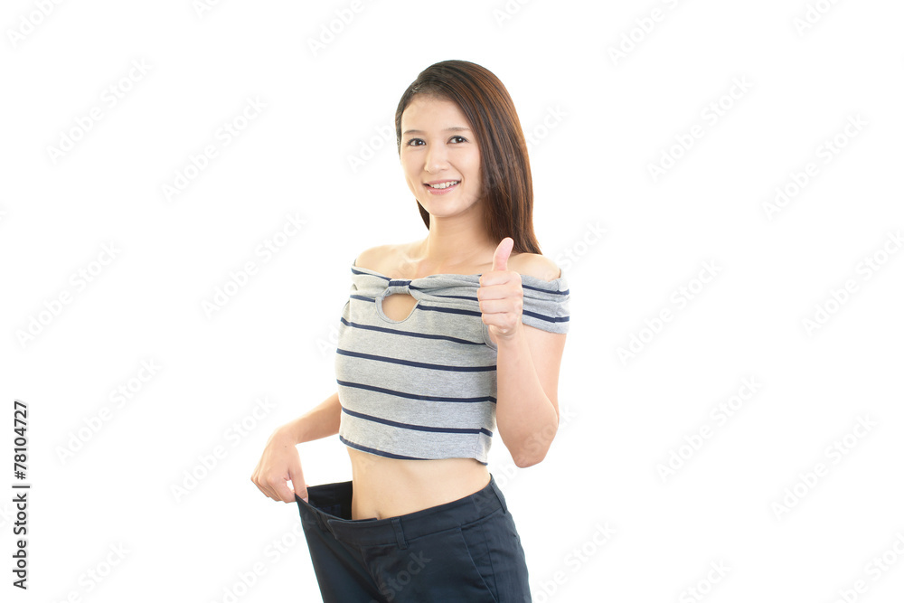 ダイエットに成功した女性 ダイエットに成功した女性