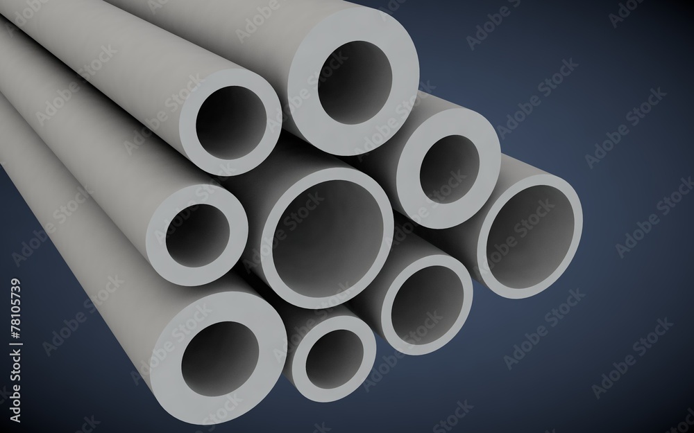 Fototapeta premium Plastic pipes for heating systems and water supply