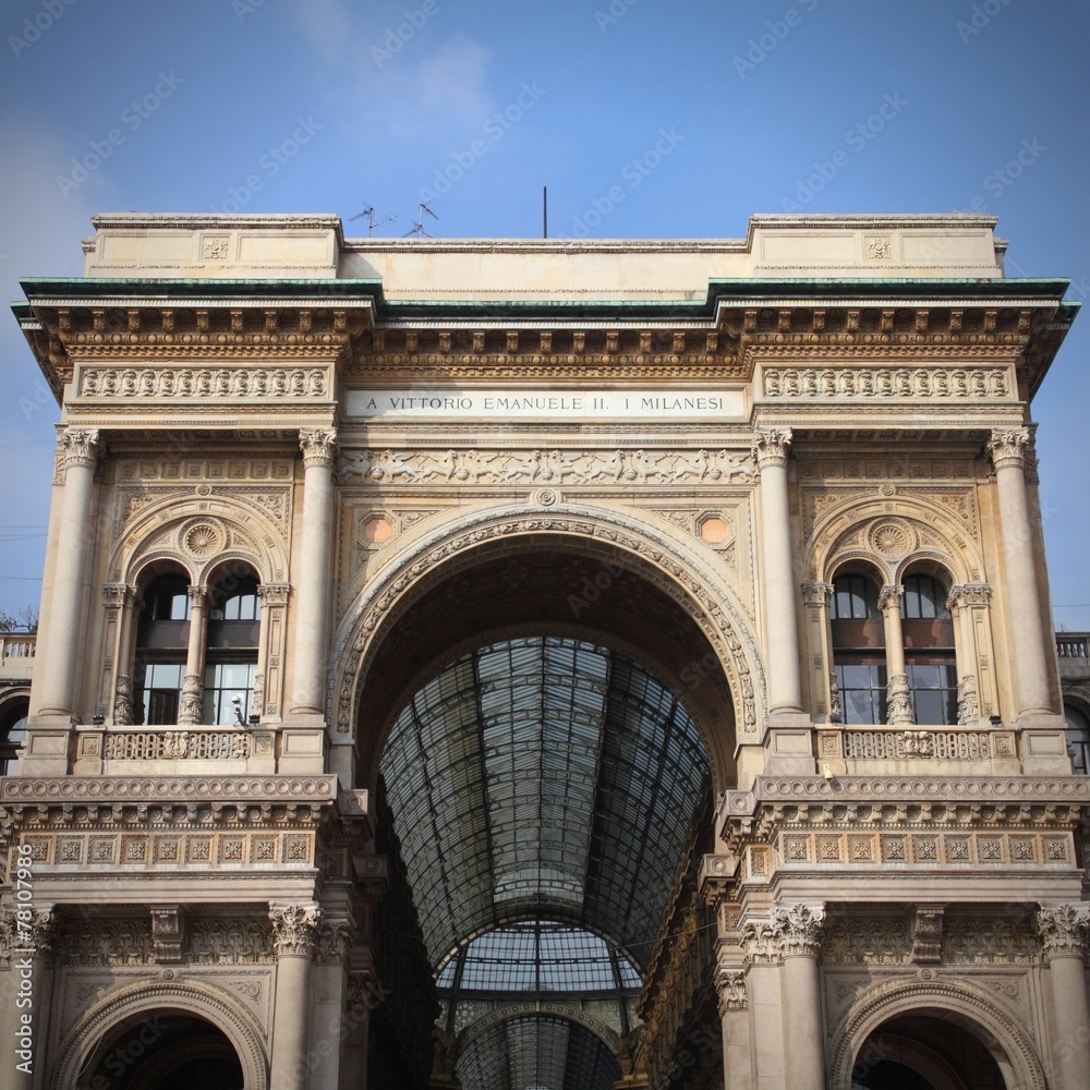 Milan landmark - Galleria Vittorio Emanuele II
