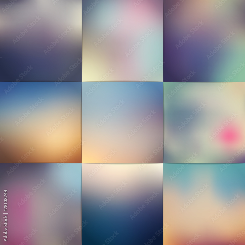 Abstract soft blurred vector background with bright light