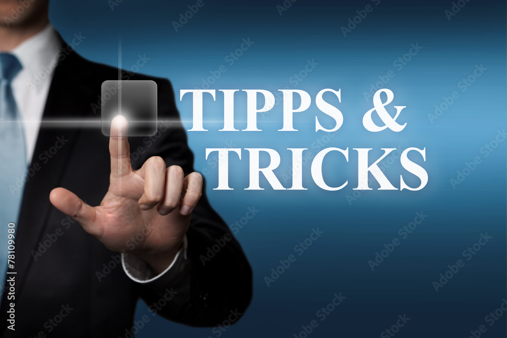 Tipps und Tricks - touchscreen Stock-Foto | Adobe Stock