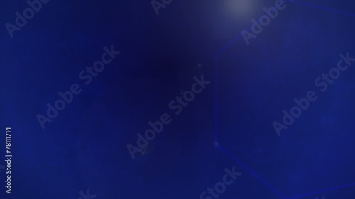 Abstract blue background with heptagon and flare - loop 30fps photo