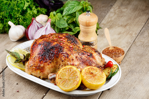 Baked tasty hot chicken