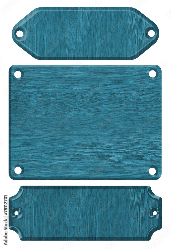 wooden banner isolated on white background set wooden banner isolated on white background set