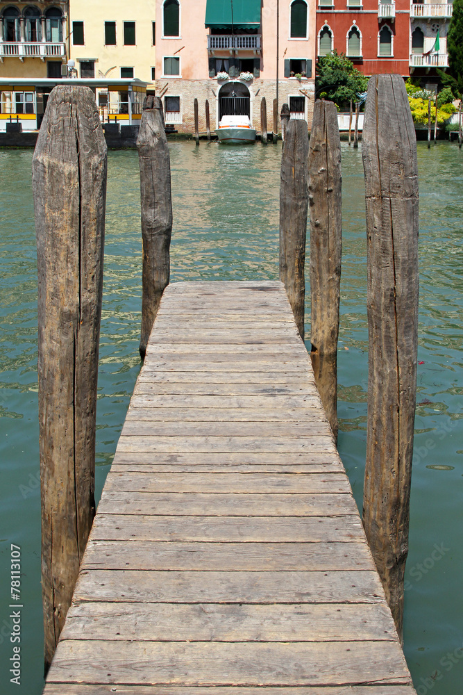 Wooden pier Venice