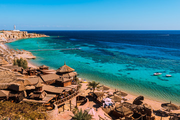 Fototapete Ägypten Küste des Roten Meeres in Sharm El Sheikh, Ägypten, Sinai  © sola_sola