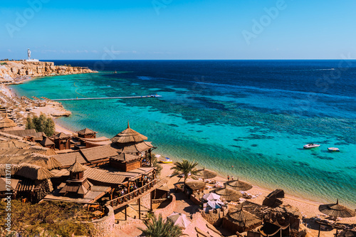Canvas Print Red Sea coastline  in  Sharm El Sheikh,  Egypt, Sinai