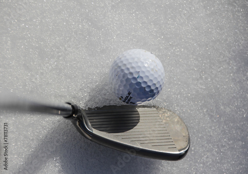golf in winter