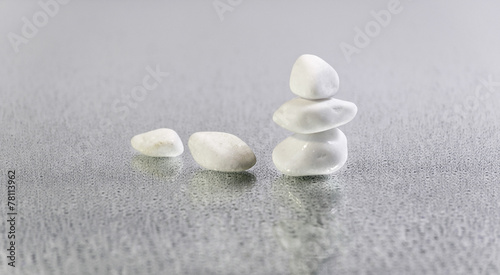 white stones relaxation zen