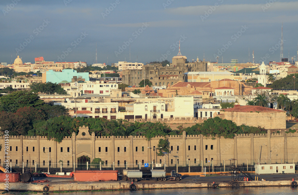 Fortress Osama and colonial quarter. Santo Domingo, Dominicana