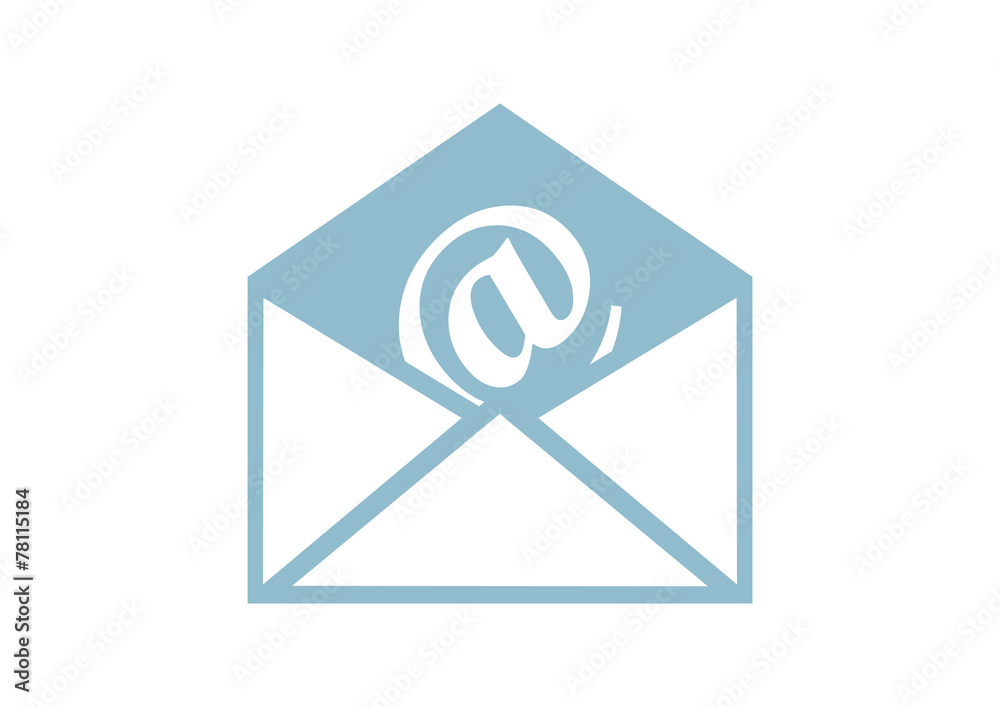 Envelope vector icon on white background Envelope vector icon on white background
