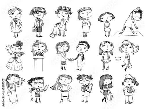 Women characters.