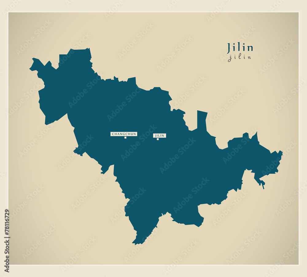 Modern Map - Jilin CN