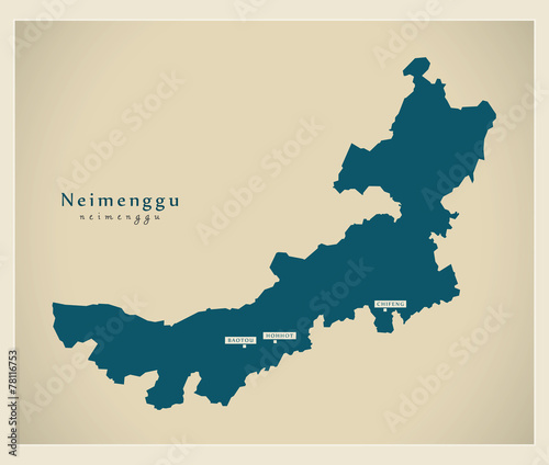 Modern Map - Neimenggu CN
