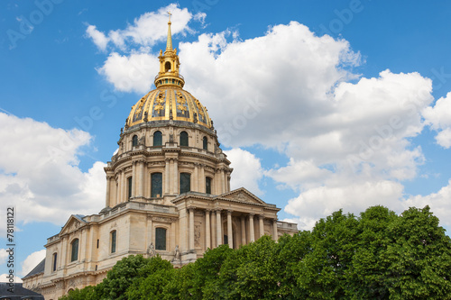 Dome of Les Invalides, Paris, France.