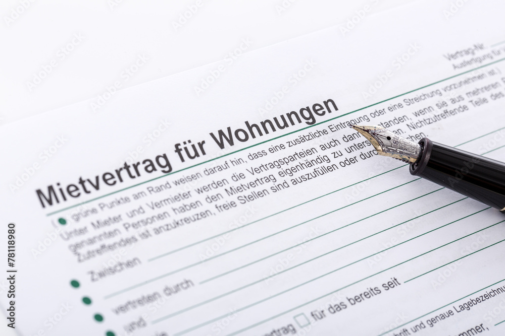 Mietvertrag ausfüllen Mietvertrag ausfüllen