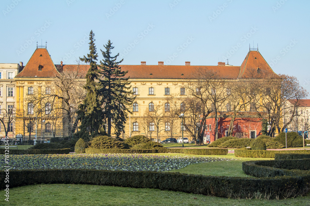 Building of Museum of arts and crafts in Zagreb, Croatia