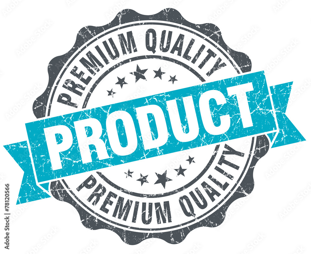 Obraz premium premium quality product vintage turquoise seal isolated on white