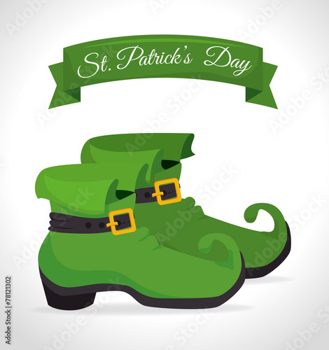 St patricks day card design, vector illustration.