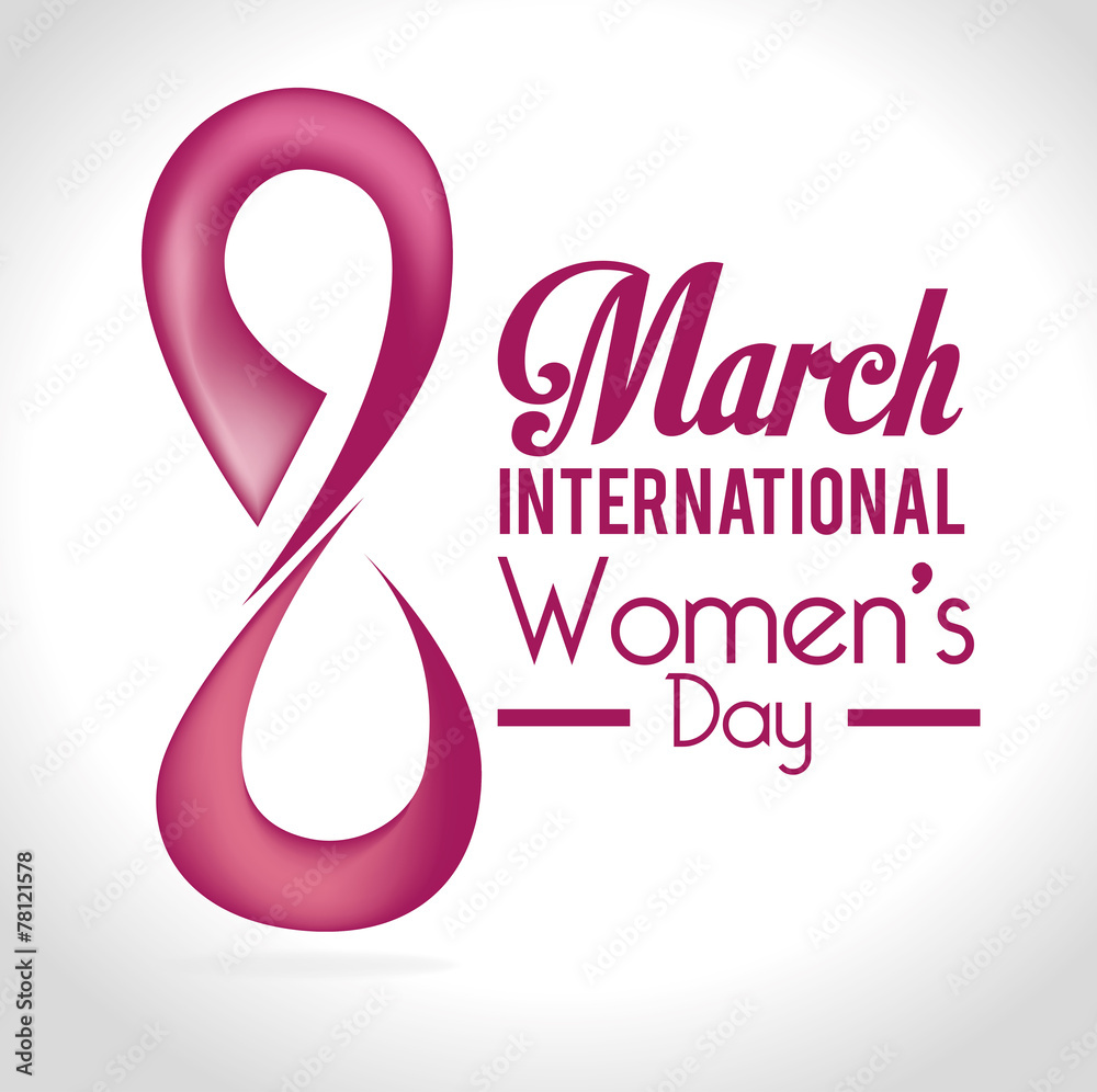Womens day card design, vector illustration. Womens day card design, vector illustration.