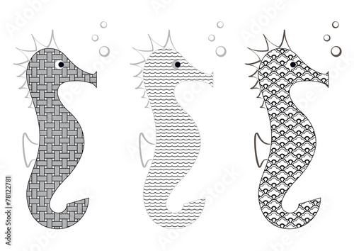Animal marin - Hippocampe déco