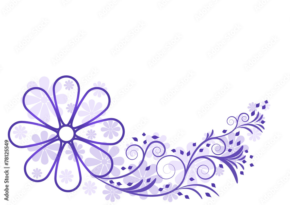 Blumen mit Swirrl