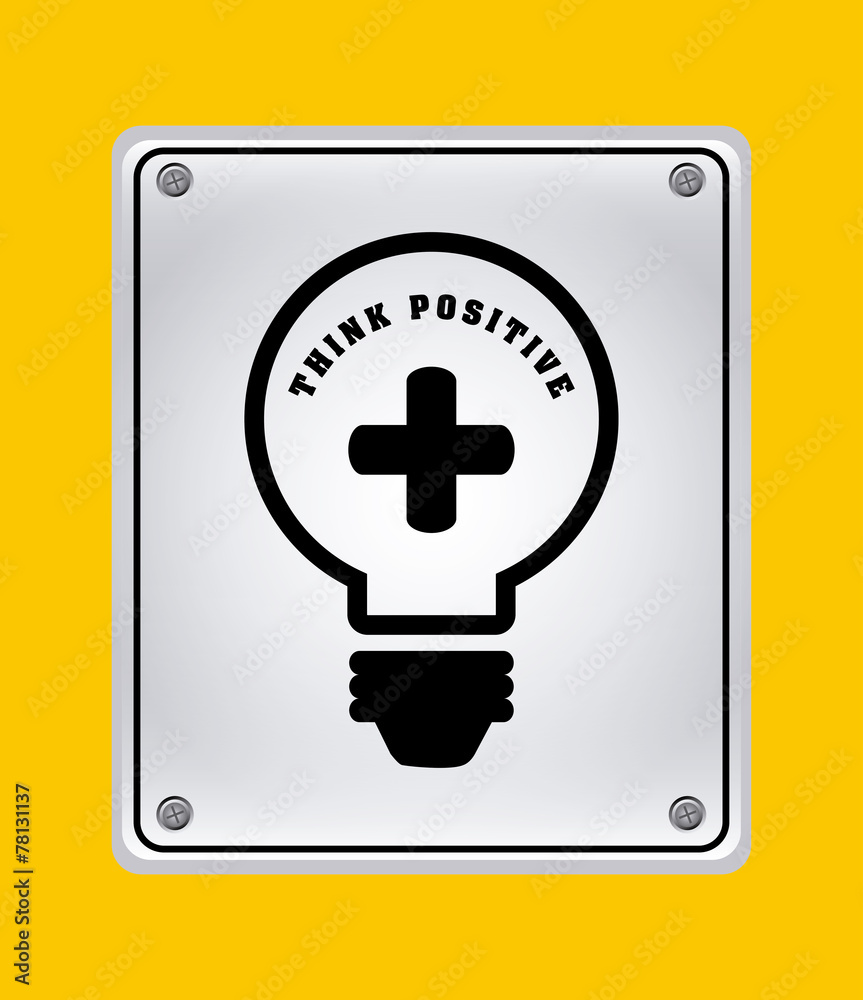 Obraz premium think positive