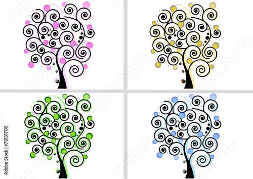 colored trees