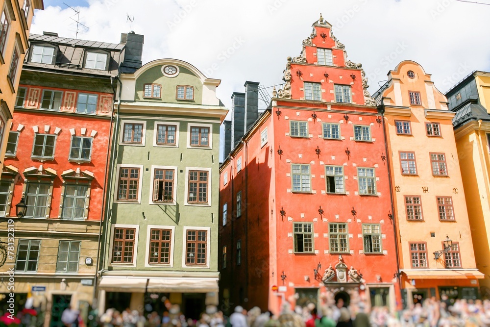 Colored Swedish homes